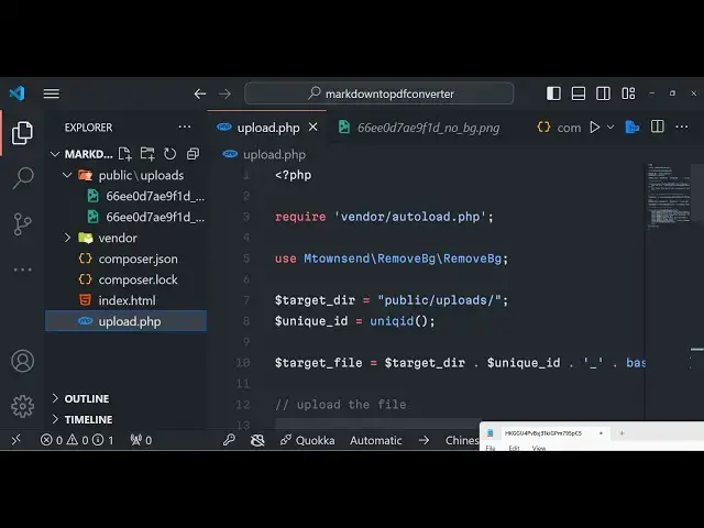 Video thumbnail for PHP 8 Remove.BG SDK API Example to Remove Background From Image in Browser Using HTML5