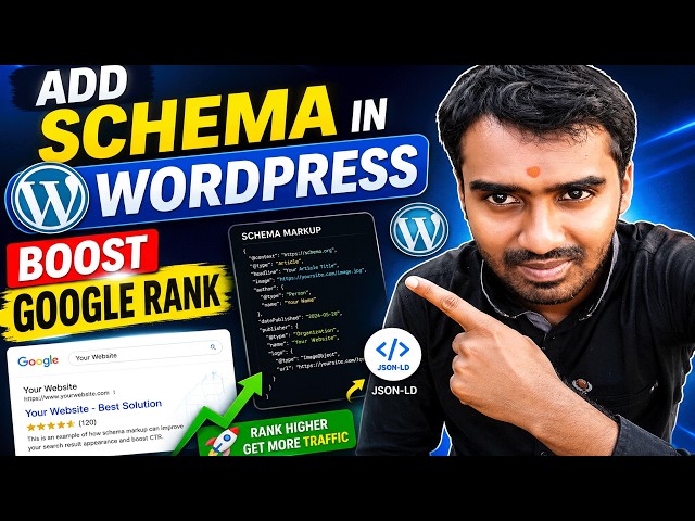 Video thumbnail for How to Add Schema Markup in WordPress Website | What is Schema Markup in SEO?