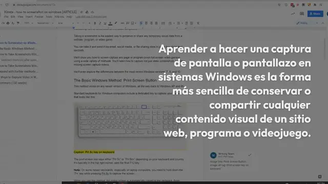 Video thumbnail for Cómo Hacer una Captura de Pantalla en Windows (7, 8, 10), y Guardarlas y Editarlas