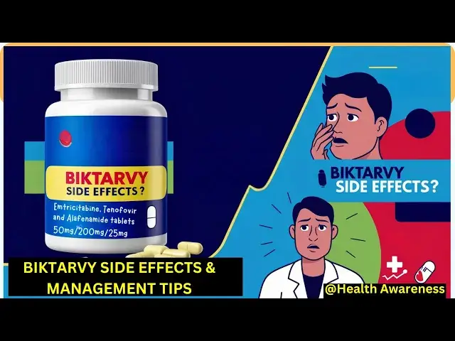 'Video thumbnail for 12 HIV Regimen - Biktarvy Side Effects And Practical Tips For Managing Them'