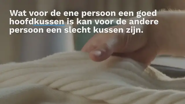 Video thumbnail for Hoe kies je een goed hoofdkussen bij je matras?