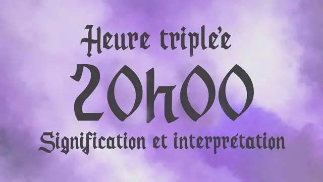 Video thumbnail for 🌸 HEURE TRIPLEE 20h00 - Signification et Interprétation angélique