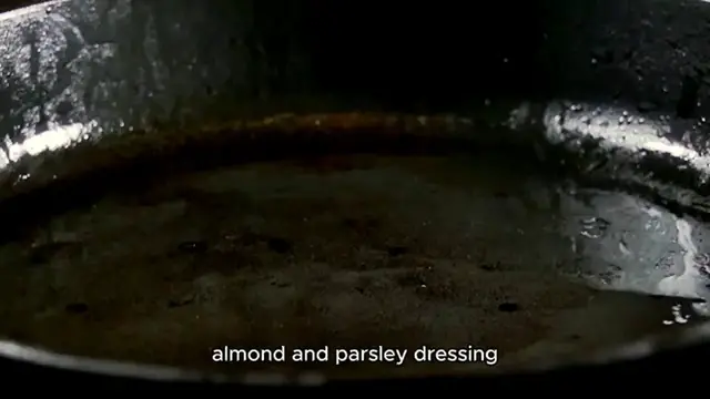 Video thumbnail for Roast peppers with ‘jammy’ eggs & almond & parsley dressing recipe