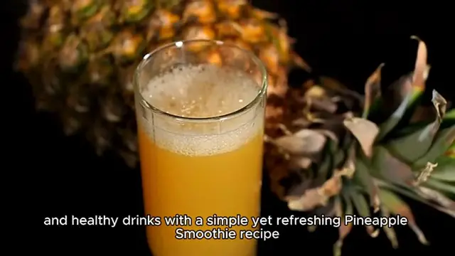 Video thumbnail for Pineapple smoothie Recipe