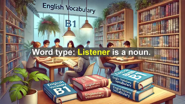 Video thumbnail for 2500 Must Know CEFR B1 Vocabulary - Understanding the Word 'Listener': Definition, Usage, and Importance