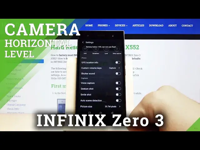 'Video thumbnail for How to Enable Horizontal Level in INFINIX Zero 3 – Enter Camera Pro Mode'