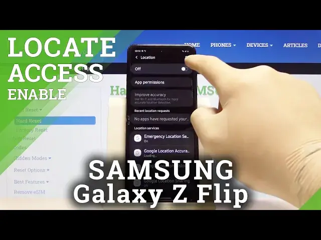 Video thumbnail for How to Deactivate Device Location in SAMSUNG Galaxy Z Flip – Location Settings