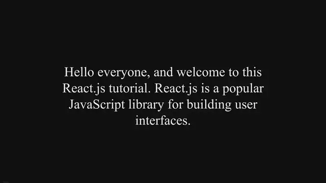 'Video thumbnail for React.js tutorial for beginners'