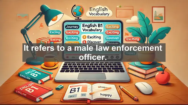 Video thumbnail for 2500 Must Know CEFR B1 Vocabulary - Understanding the Word 'Policeman': Definition, History, and Usage