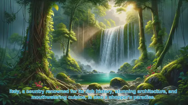 Video thumbnail for Exploring Italy's Top Shopping Destinations