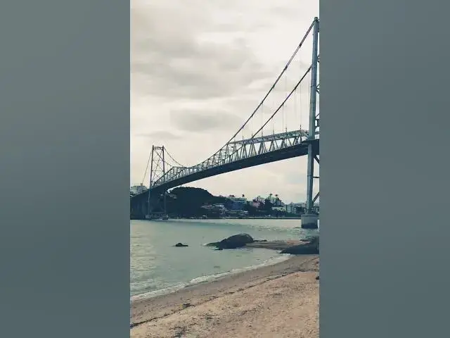 Video thumbnail for Ponte Hercílio Luz, cartão postal, Floripa. #floripa #pontehercilioluz #linda #shorts
