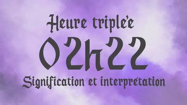 Video thumbnail for 🌸 HEURE TRIPLEE 02h22 - Signification et Interprétation angélique