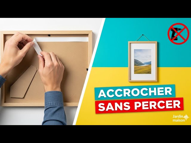 Video thumbnail for Accrocher un Tableau SANS PERCER (5 Astuces FACILES)