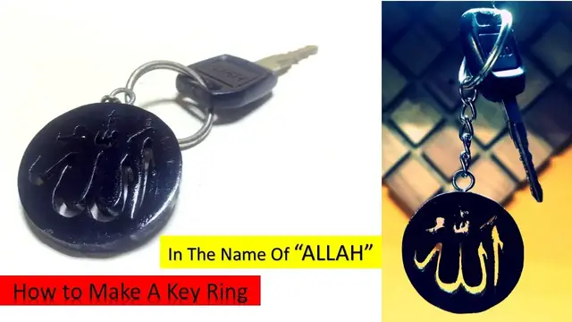 Video thumbnail for How to make a key ring in the name of "ALLAH"