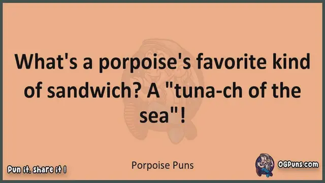 Video thumbnail for Porpoise - Jokes, Puns, Wordplays, and Laughter