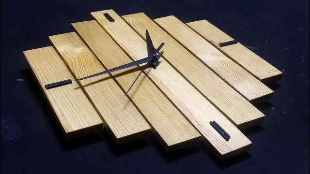 Video thumbnail for Handmade Wooden Wall Clock | DIY Modern Clock