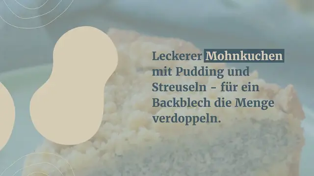 Video thumbnail for Mohn Streuselkuchen – schnelles Rezept für Mohnkuchen mit Streusel, Pudding und Schmand
