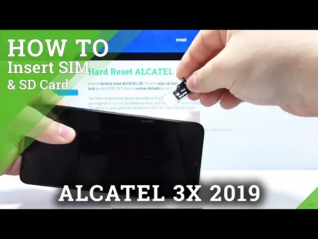 Video thumbnail for How to Insert Nano SIM card and Micro SD card in ALCATEL 3X – Input SD & SIM Card