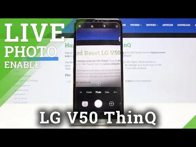 'Video thumbnail for How to Take Live Photo in LG V50 ThinQ -  Make Photo Move!'