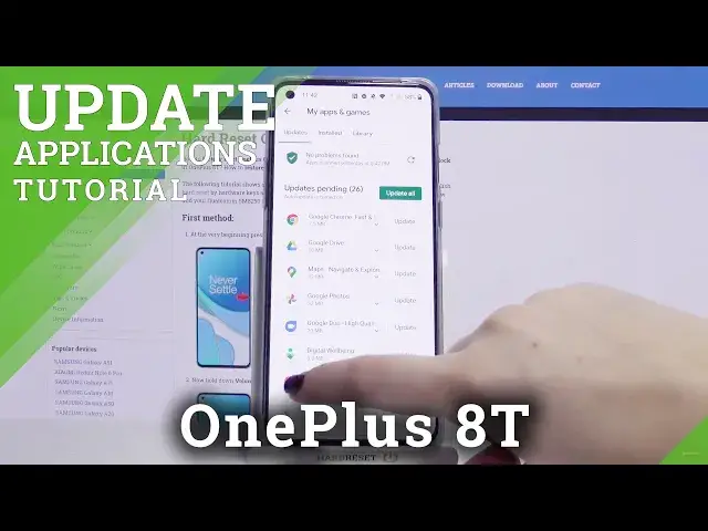 'Video thumbnail for How to Update Apps in OnePlus 8T – Find App Updates'