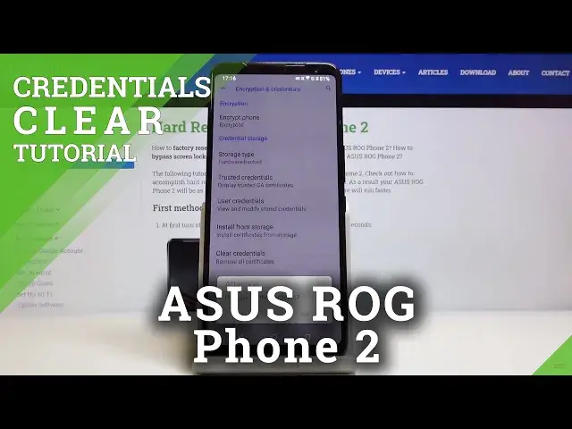 Video thumbnail for How to Clear Credentials in ASUS ROG Phone 2 – Delete All Credentials
