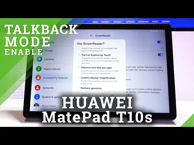 Video thumbnail for How to Use TalkBack on HUAWEI MatePad T10s - Activate TalkBack