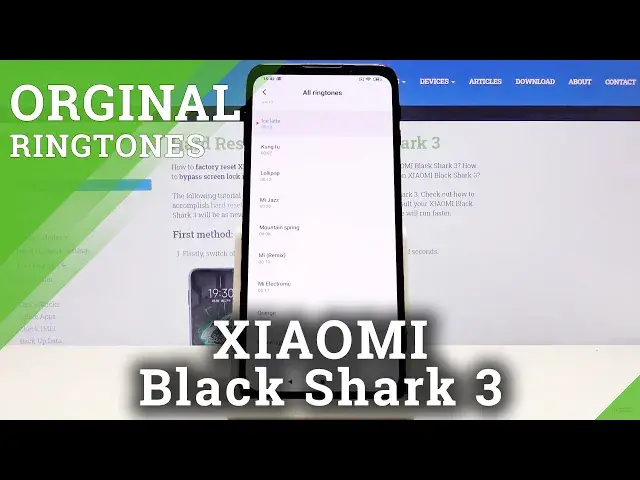 'Video thumbnail for How to Change Ringtone in XIAOMI Black Shark 3 -  Find Ringtone List'