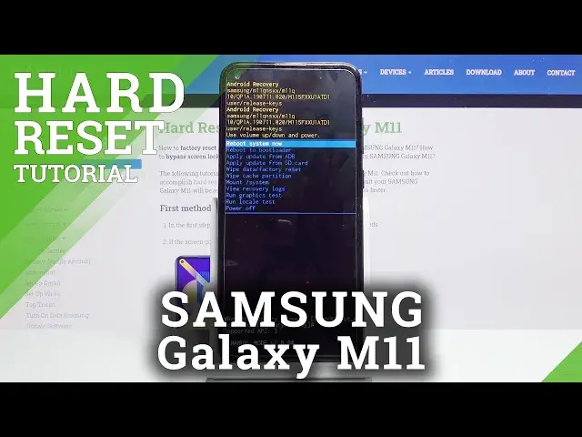 'Video thumbnail for SAMSUNG Galaxy M11 Hard Reset – Resetting Settings via Recovery Mode'
