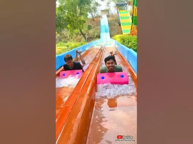 Video thumbnail for Multi Racer Water Slide at📍Great Scape WATER PARK #shorts