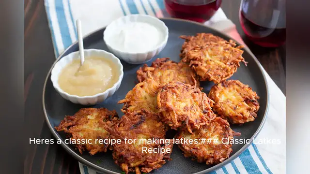 Video thumbnail for latkes recipe
