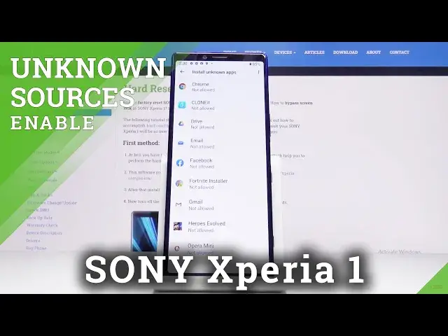 'Video thumbnail for How to Allow Unknown Sources in SONY Xperia 1 – Enable installation Apps'