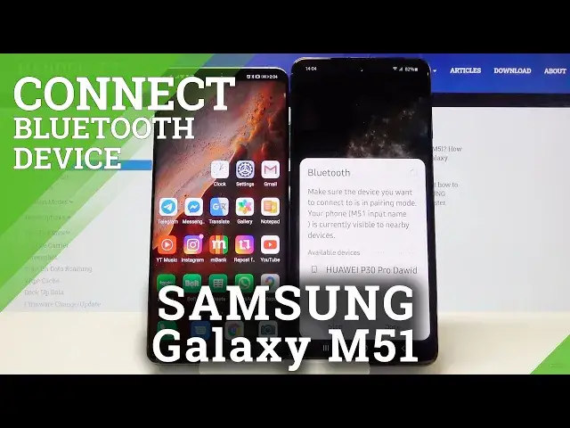 'Video thumbnail for How to Connect Bluetooth Device to SAMSUNG Galaxy M51 – Bluetooth Settings'