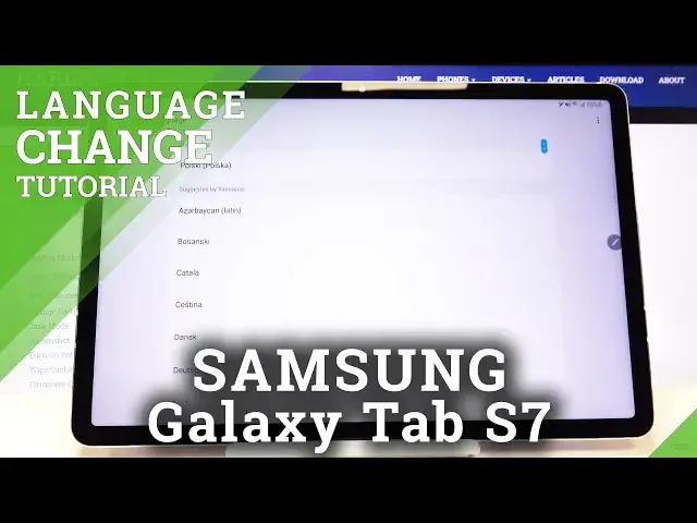 'Video thumbnail for How to Change Language on SAMSUNG Galaxy Tab S7 – Set a Language'