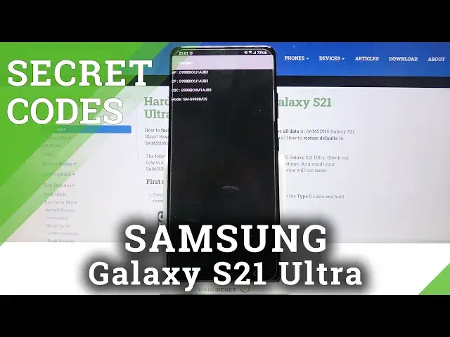 'Video thumbnail for SECRET CODES SAMSUNG Galaxy S21 Ultra – Hidden Mode / Test Menu'