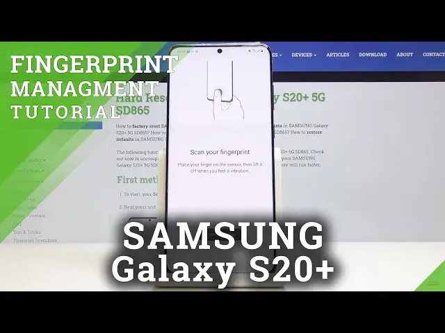 Video thumbnail for How to Add Fingerprint in SAMSUNG Galaxy S20+ - Fingerprint Lock Screen