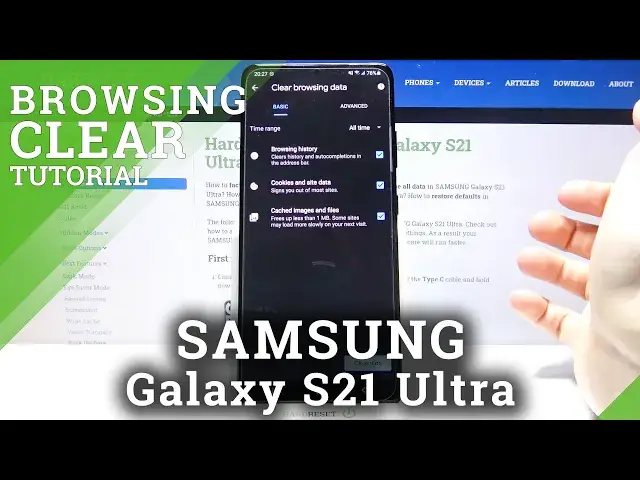 'Video thumbnail for How to Clear Browser History in SAMSUNG Galaxy S21 Ultra – Erase Visited Webpages'