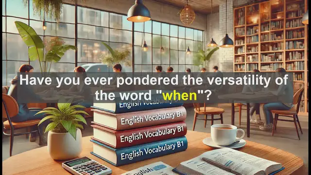 Video thumbnail for 2500 Must Know CEFR B1 Vocabulary - Understanding 'When': A Key Word for B1 English Proficiency