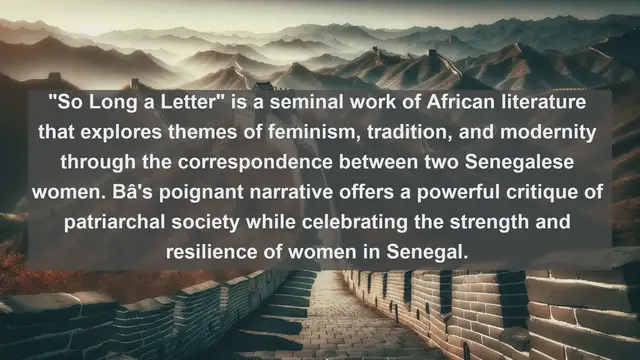 Video thumbnail for Exploring Senegal's Literary Landscape: Top 10 Must-Read Books