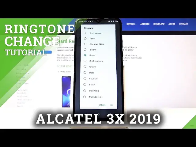 'Video thumbnail for How to Change Ringtone in ALCATEL 3X (2019) – Ringtone Settings'