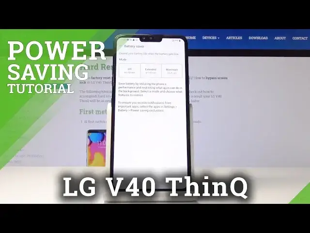 Video thumbnail for How to Activate Power Saver in LG V40 ThinQ