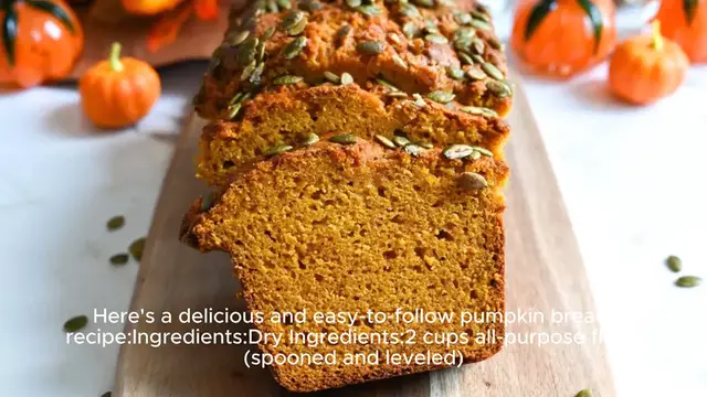 Video thumbnail for Pumpkin bread recipe