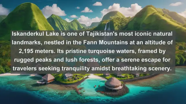 Video thumbnail for Unveiling Tajikistan's Natural Jewels: Top 10 Stunning Lakes You Must Visit
