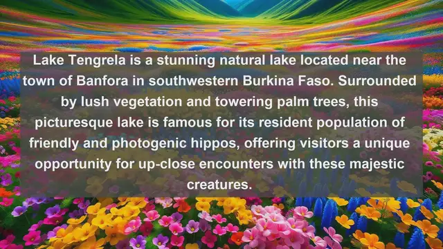 Video thumbnail for Unveiling Burkina Faso's Hidden Gems: Top 10 Stunning Lakes You Need to See