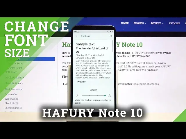 'Video thumbnail for How to Change Font Size in HAFURY Note 10 – Find Font Settings'