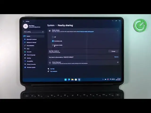 Video thumbnail for HUAWEI MateBook E Windows 11 -  How To Enable & Disable Nearby Share
