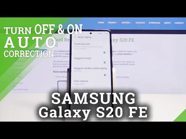 'Video thumbnail for How to Enter Text Correction Option in SAMSUNG Galaxy S20 FE 5G – Autocorrection Feature'