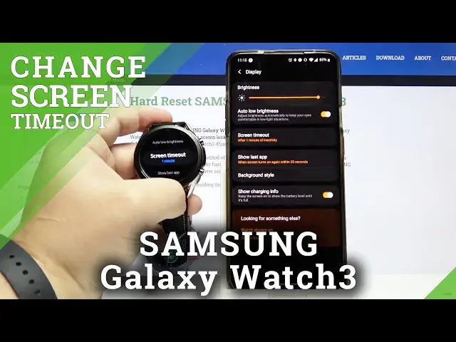 'Video thumbnail for How to Change Screen Timeout in SAMSUNG Galaxy Watch3 45 mm – Display Settings'
