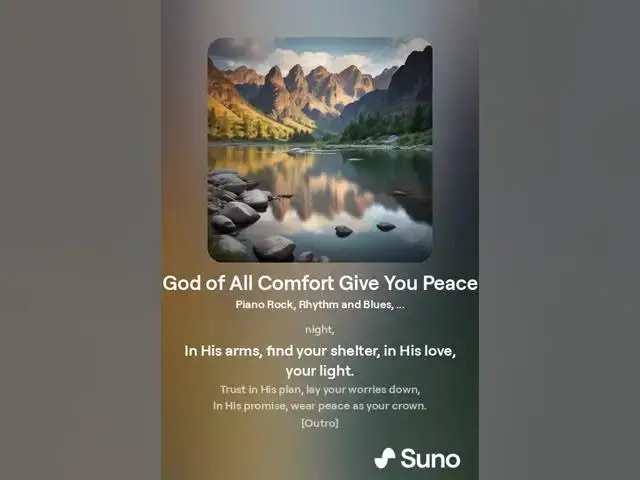 Video thumbnail for God of All Comfort Give You Peace: Find Peace in His Presence