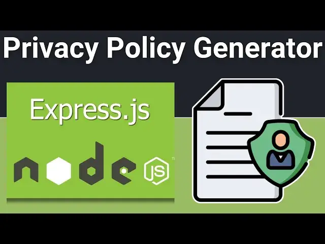 Video thumbnail for Node.js Express Project to Build Privacy Policy Page Generator Using Dynamic Template in EJS