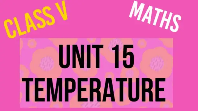 Video thumbnail for Celsius and Fahrenheit Scales || temperature ||  maths class 5 || conversion formula ||
